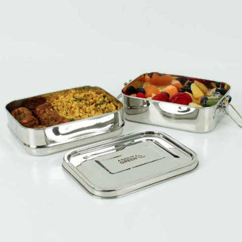Leak Resistant Two Tier Lunch Box - Life Before Plastik